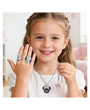Babyhug Disney Free Size Jewellery Set With Minnie Mouse Print - Multicolor