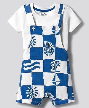 Bonfino 100% Cotton Knit Half...