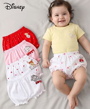 Babyhug Disney Cotton Lycra Knit Bloomers With Marie Graphics Pack Of 5 - Multicolour
