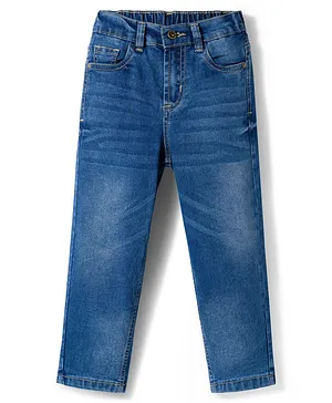 Primo Gino Woven Full Length Washed
                              Comfort Fit Jeans - Blue