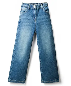 Kookie Kids
                              Full Length Comfort Fit Washed Denim Jeans
                              - Blue