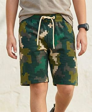 Pine Kids Printed Looper Shorts - Multicolor