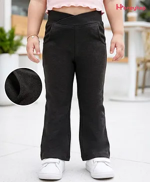 Honeyhap Premium Knit with Bio Finish
                              Full Length Solid Jeggings - Jet Black