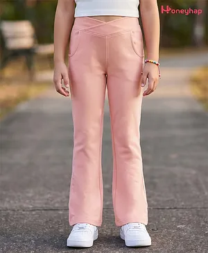 Honeyhap Premium Knit with Bio Finish
                              Full Length Solid Jeggings - Chintz Rose