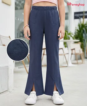 Honeyhap Premium Knit With Bio Finish
                              Full Length Solid Jeggings - Medium Blue