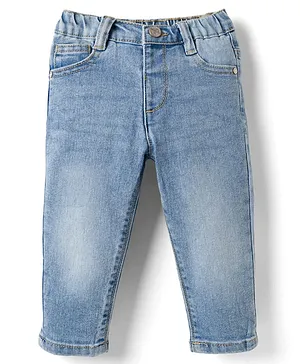 Babyhug
                              Full Length Washed Denim Jeans with
                              Stretch - Light Blue
