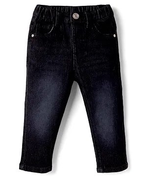 Babyhug
                              Full Length Washed Denim Jeans with
                              Stretch - Black