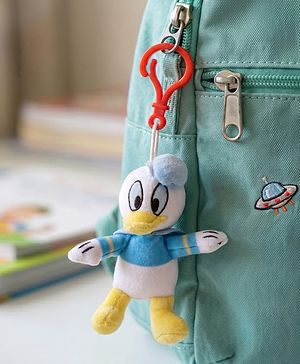 Babyhug Disney Donald Duck Soft Toy Keychain for Kids| Mini Plush Character with Hook for Bags, Keys & Backpacks| Ultra-Soft & Lightweight| Washable| Collectible Travel Buddy| BIS Certified