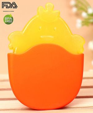 Babyhug Chicken Water Filled Teether With Holder - Yellow