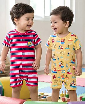 Babyhug 100% Cotton Knit Half...