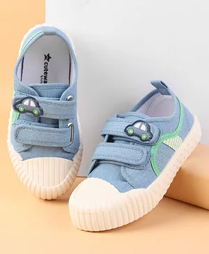 Cute Walk by Babyhug Velcro Closure Casual
                      Shoes with Car Patch Detailing - Blue