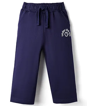 Kookie Kids Looper Knit Full Length
                              Lounge Pant With Under The Sea Patch -
                              Navy Blue