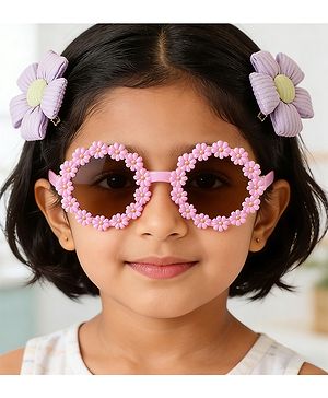 Babyhug Free Size Hair Accessories Combo Sets - Purple.