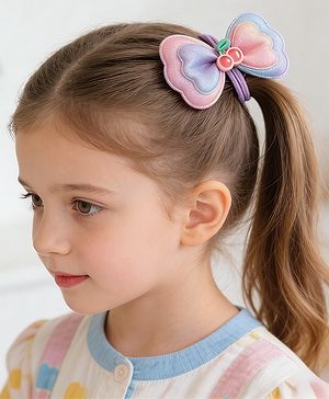 Babyhug Free Size Bow & Butterfly Hair Band Pack of 2 - Multicolor