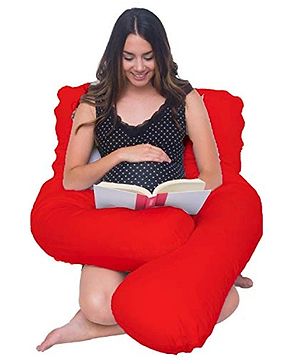 Get It Full Body U Shape Pregnancy Pillow - Red