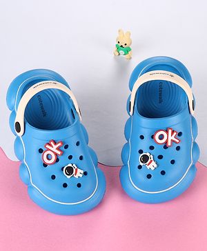 Cute Walk by Babyhug Clogs With Applique Detailing & Back Strap Closure - Blue