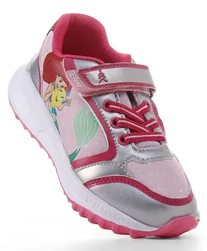 Pine Kids Disney Velcro Closure Sneakers with
                      Ariel Graphic - Pink