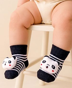 Cute Walk by Babyhug Socks Shoes With Animal Applique - Multicolor