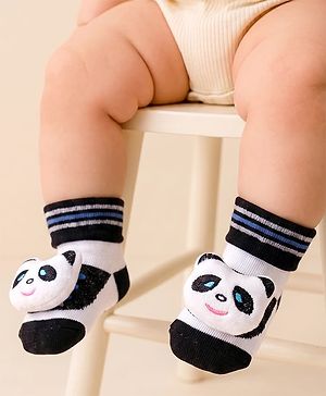 Cute Walk by Babyhug Socks Shoes With Animal Applique - Multicolor