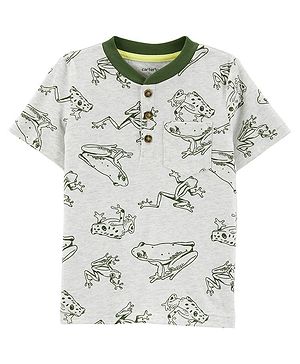 Carters Frog Jersey Henley -...