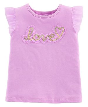 Carters Love Tulle-Sleeve Top...