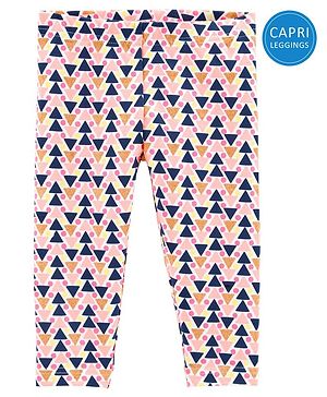 Carter's Geo Print Capri Leggings - Pink