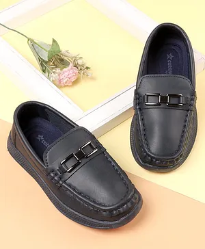 Cute Walk by Babyhug Slip On Solid Color
                      Loafers - Navy Blue