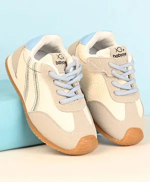 Babyoye Velcro Closure Casual Shoes with
                      Stripes - Blue