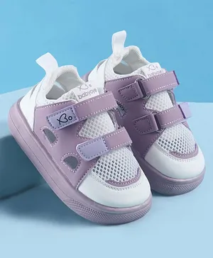 Babyoye Velcro Closure Solid Colour Casual
                      Shoes - Purple