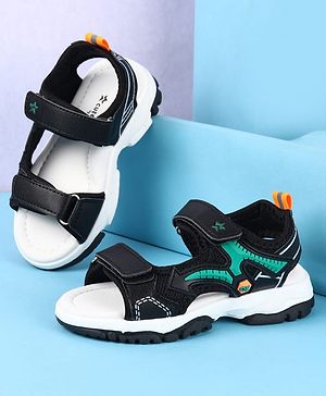 Cute Walk by Babyhug Velcro Closure Sandals with Applique -  Black