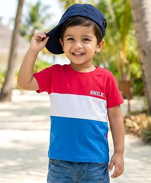 Babyhug 100% Cotton Knit Half Sleeves Cut N Sew T-Shirt - Multicolour