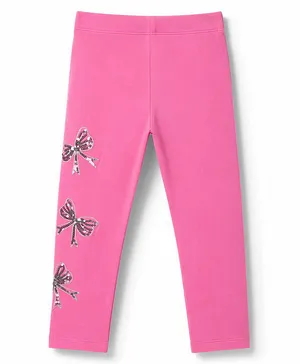 Babyhug
                              Lycra Knit Full Length Bow Sequinned
                              Leggings - Pink