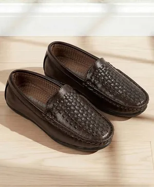 Pine Kids Slip On Loafers - Brown