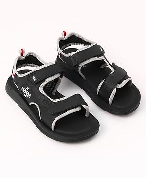 Pine Kids Velcro Closure Solid Sandals - Blue