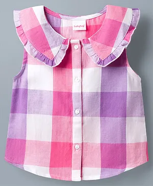 Babyhug
                              Cotton Woven Sleeveless Checks Top -
                              Multicolor