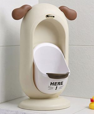 Babyhug Pee Trainer Free Size for Boys Wall Mountable Removable Bowl for Easy Cleaning| Urinal Training| Easy Maintenance Splash Resistant - Cream