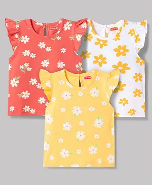 Babyhug Cotton Knit T-Shirts Half
                              Sleeves with Graphic Print Pack of 3 Multi
                              Color 6-9 Months