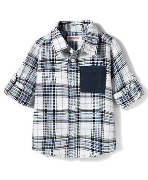 Babyhug Cotton Woven Full Sleeves Checkered Shirt - Multicolor