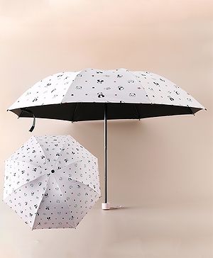 Pine Kids Free Size Umbrella with Panda Print - Pink