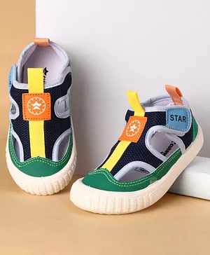 Cute Walk by Babyhug Velcro Closure Solid
                      Casual Shoes - Navy Blue