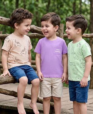 Babyhug Cotton Knit Half...