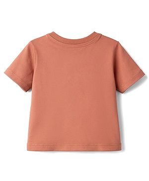 Babyhug Cotton Knit T-Shirt with Graphics Half Sleeves Round Neck Multi Color 6-9 Months