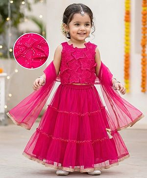 Babyhug Net Woven Sleeveless...