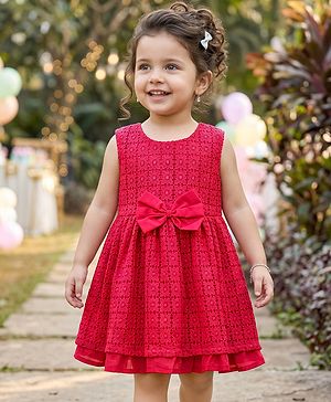 Babyhug Lace Woven Sleeveless...