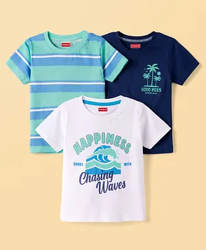 Babyhug Cotton Knit T-Shirts Half
                              Sleeves with Graphics Multi Color 6-9
                              Months Pack of 3
