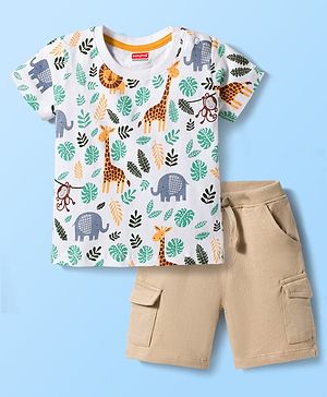 Babyhug Single Jersey Knit Half...