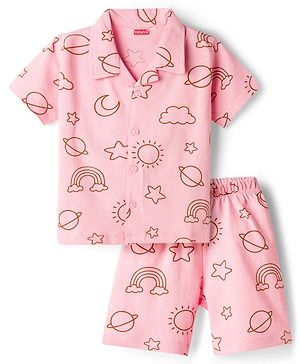 Babyhug Cotton Knit Half...