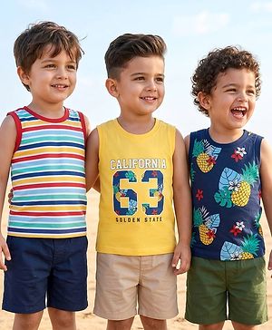 Babyhug Cotton Knit Sleeveless...