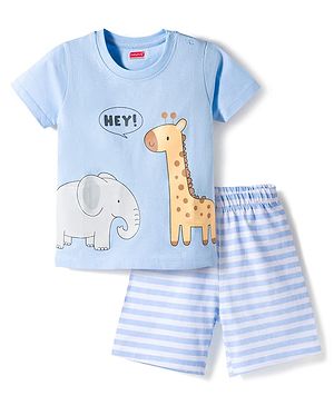 Babyhug Cotton Knit Half...