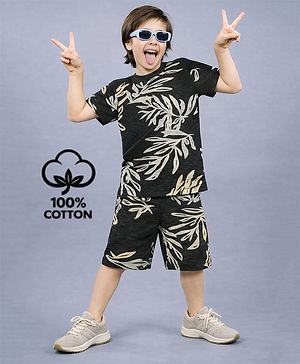 Plum Tree 100% Cotton Knit Half...